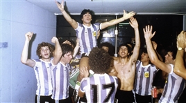 Diego Maradona 1979 Youth World Cup Final Match Worn & Signed Jersey Against Soviet Union 09/07/1979 (MEARS & JSA)