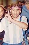 Diego Maradona 1990 World Cup Match Worn Jersey (Maradona Museum Provenance)