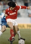 Diego Maradona Napoli 1989/1990 Match Worn Rare Red Jersey