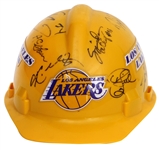 Kobe Bryant & John Salley 2000 Championship Parade Worn & Team Signed Lakers Hard Hat (John Salley Collection)