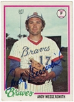 Andy Messersmith Signed 1978 Topps Card #156
