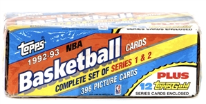 1992-93 Topps Basketball Factory Sealed Box Complete Series 1 & 2