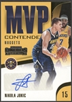 2018-19 Contenders Basketball #MVP-NJK Nikola Jokic MVP Gold Contenders Autograph (#01/10)