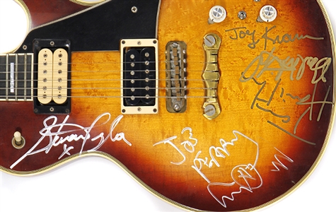 Aerosmith Band Signed Gibson Guitar Played by Steven Tyler and Joe Perry (REAL)