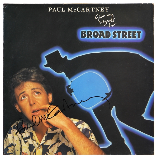 Paul McCartney Signed “Give my Regards to Broad Street” Album (REAL)