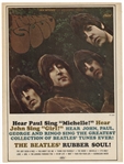 The Beatles "Rubber Soul" Original Capitol Records Magazine Advertisement
