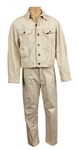 Elvis Presley Kissin' Cousins Film Worn Cream Denim Jeans and Jacket