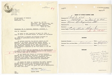 The Beatles Brian Epstein Historic Twice-Signed Beatles Trade Mark Application Original File Documents (Caiazzo)