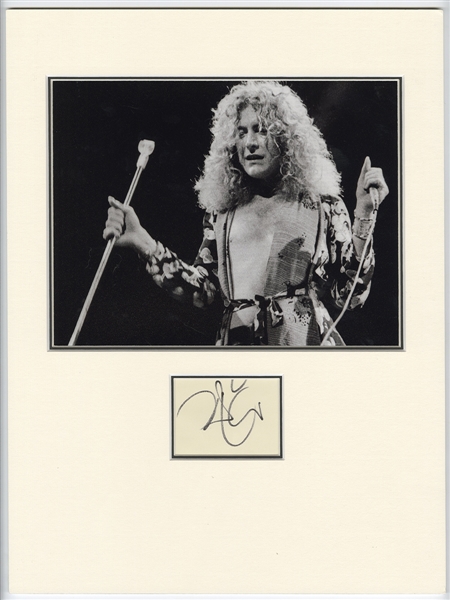 Led Zeppelin Robert Plant Signature Cut (REAL)