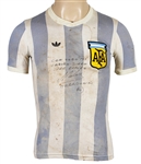 Diego Maradona 1979 Youth World Cup Final Match Worn & Signed Jersey Against Soviet Union 09/07/1979 (MEARS & JSA)