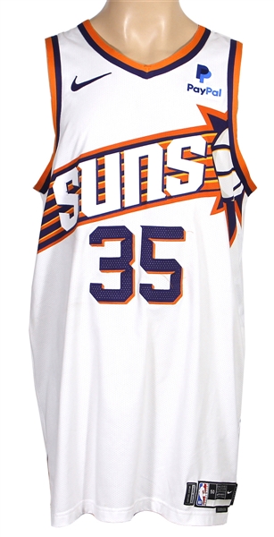 Kevin Durant Oct. 28, 2023 (Photo-Matched) Game-Used & Signed Phoenix Suns Home Jersey (RGU, JSA & Jason Terry Collection)