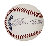 Warren "The Whip" Buffett Signed Sweet Spot Baseball (JSA)