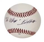 Warren The Whip Buffett Signed Sweet Spot Baseball (JSA)