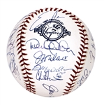 2003 New York Yankees Team Signed 100th Anniversary Baseball (25 Signatures)