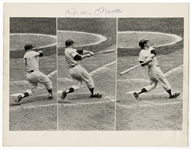 Mickey Mantle 1950s Signed Home Run Photograph (JSA)