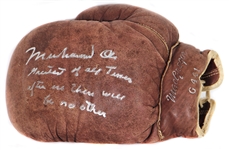 Muhammad Ali Signed & Inscribed “Greatest of All Time” MacGregor Boxing Glove