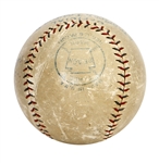 Babe Ruth Career Home Run #217, 7/12/1923 OAL Baseball (Signed by Wally Pipp, Bob Meusel & Joe Bush) Retrieved by White Sox Pitcher Charlie Robertson with Incredible Provenance - (PSA/DNA & MEARS)