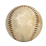Babe Ruth Career Home Run #217, 7/12/1923 OAL Baseball (Signed by Wally Pipp, Bob Meusel & Joe Bush) Retrieved by White Sox Pitcher Charlie Robertson with Incredible Provenance - (PSA/DNA & MEARS)