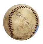 Babe Ruth Signed 10/21/1924 Home Run Barnstorming Baseball (Beckett & MEARS)