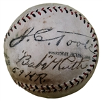 Babe Ruth Signed Baseball with Incredible “59 HR” Inscription (JSA)
