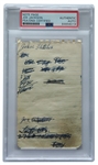 Circa 1950 Incredibly Rare "Shoeless Joe" Jackson Signed Page (PSA/DNA, Beckett & JSA)