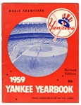 Whitey Ford Signed 1959 New York Yankees Yearbook