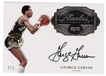 George Gervin 2016/2017 Panini Flawless Autographs 2/2 No. FA-GG