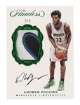 Andrew Wiggins 2016/2017 Panini Flawless Patch Autograph Card 2/5 No. SP-AW