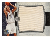 Dirk Nowitzki 2005/2006 Upper Deck Extra Exquisite Patch Card No. EX-DN