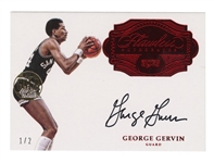 George Gervin 2016/2017 Panini Flawless Autograph Card 1/2 No. FA-GG