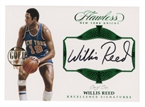 Willis Reed 2016/2017 Panini Flawless Excellence Signatures Card 1/1 No. EX-WRE
