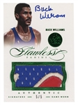 Buck Williams 2012/2013 Flawless Autographed Patch Card 5/5 No. 45