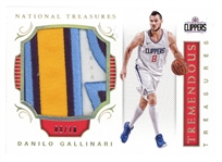 Danilo Gallinari 2017/2018 National Treasures Patch Card 08/10 No. TTR-25