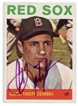 Carl Yastrzemski Signed 1964 Topps Card #210