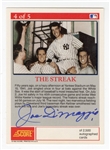 1992 Score Joe DiMaggio (The Streak-Autograph) #4 Autographed Card