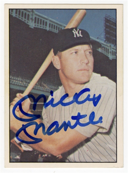 Mickey Mantle Signed 1978 TCMA The 1960s #262 Card (JSA)