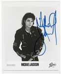 Michael Jackson Signed Promotional Photograph