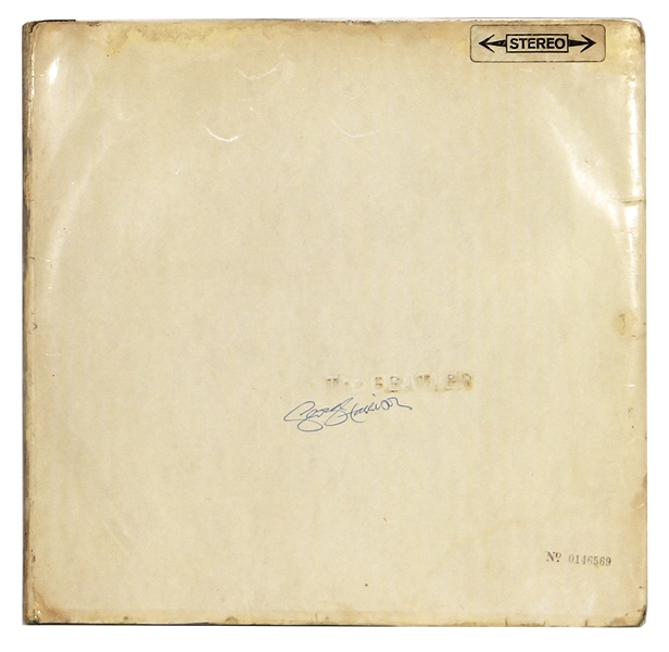 George Harrison Beautifully Signed Beatles "White Album" (JSA & REAL)