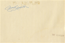 George Harrison Beautifully Signed Beatles White Album (JSA & REAL)