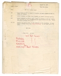 The Beatles / Ringo Starr Working Script For “Candy”