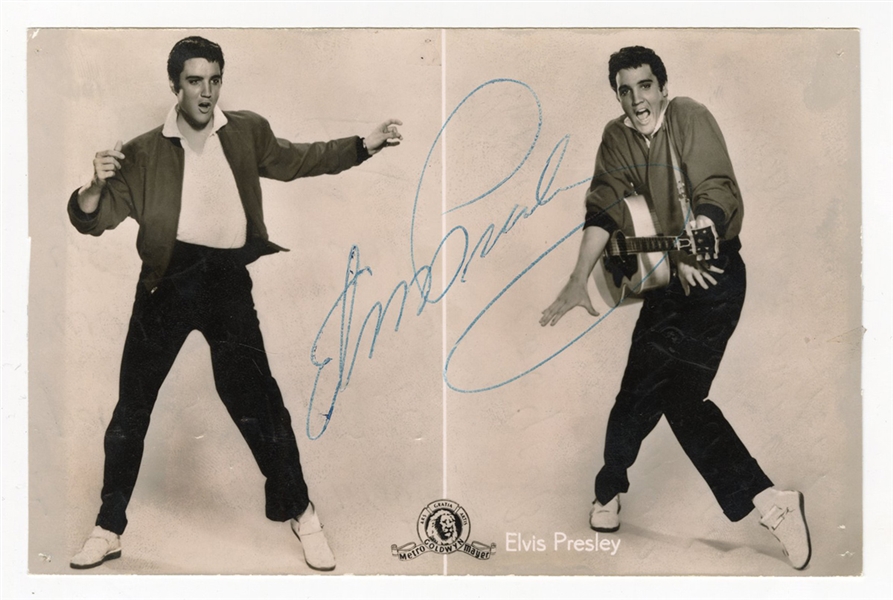 Elvis Presley Signed Postcard (REAL)