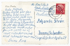 Elvis Presley Signed Postcard (REAL)