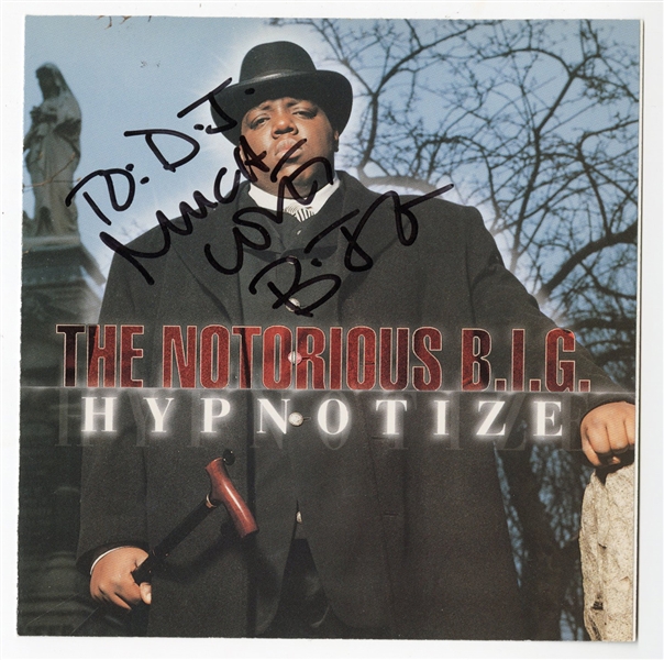 Notorious B.I.G One of Last Known Autographs Signed “Hypnotize” CD (JSA)