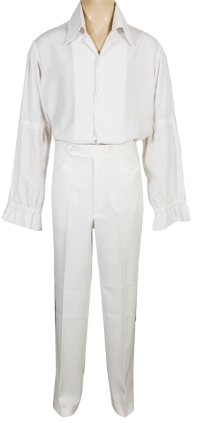 Elvis Presley Owned & Worn Custom Iconic I.C. Costume Company and Lanskys White Outfit (Harold Loyd LOA)