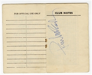 Paul McCartney Vintage Signed 1963 “Cavern Club” Membership Booklet (REAL)