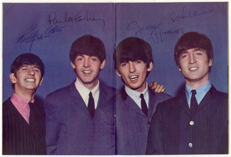 The Beatles Band Signed 1964 “Scream” Color Magazine Photograph (JSA & REAL)