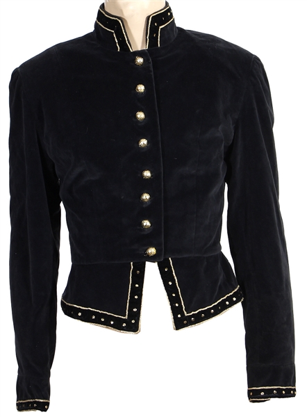 Jimi Hendrix 1967 (Photo-Matched) Owned & Worn Black Velvet Jacket (Tom Hulett LOA & RGU)