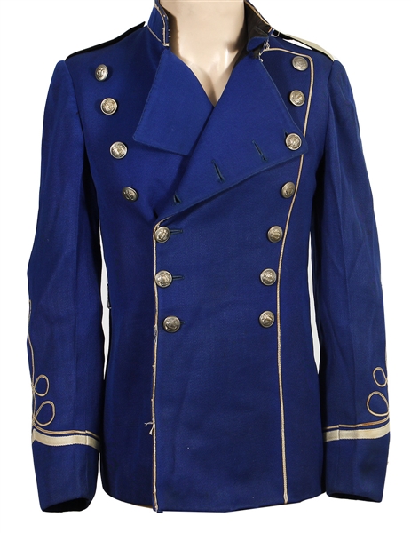 Michael Jackson Circa 1985 Owned & Worn Blue Military Jacket (Peter Bennett LOA)