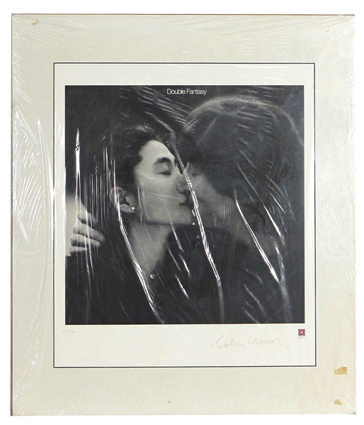 John Lennon "Double Fantasy" and "Rock N Roll" Original Limited Edition Lithographs with Plated Signatures