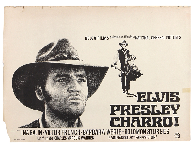 Elvis Presley Original “Charro!” 1969 Movie Poster